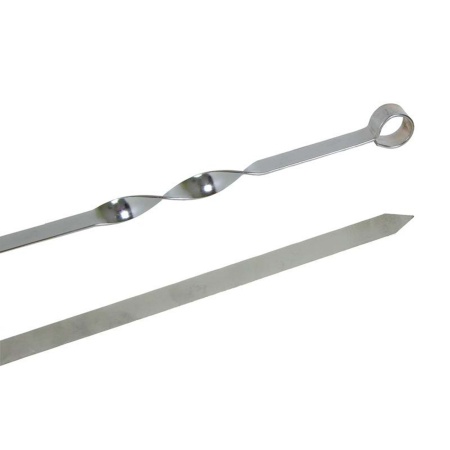 Шампур плоский 550х10х1.5 (нерж.зерк.)