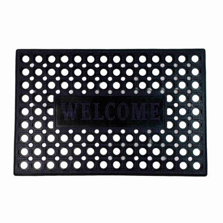 Коврик придверный 40х60см ячеистый, грязесборный со вставкой Welcome РД67086