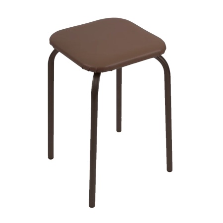 Табурет 22 квадрат коричневый перламутр  на темном муссе