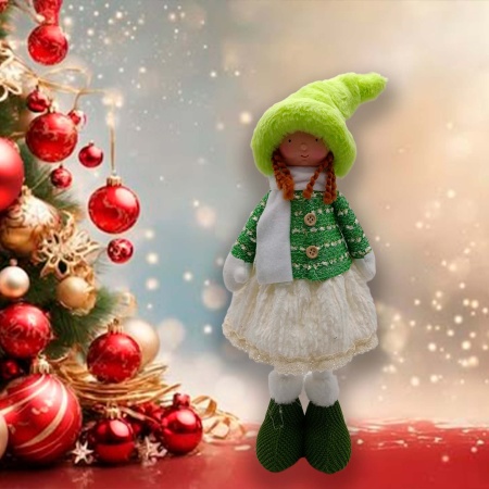 Девочка декоративная новогодняя  15х13х50см РД18461