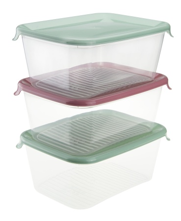 Контейнер 1,0л для продуктов ПРАКТИК Микс (разноцветный)