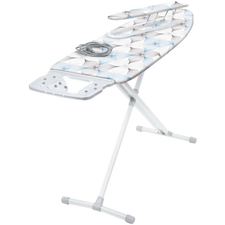 Доска гладильная Nika 10+ тефлон (НТ10+/ЦБ графичные цветы на белом)