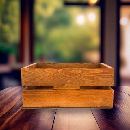 Ящик декоративный окрашенный 20х12х9см ДомВуд Мокко Сосна С54/Д54