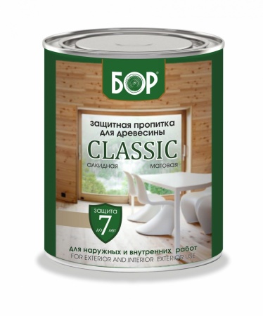 Пропитка защитная 0,7кг для древесины CLASSIC (матовая) калужница 