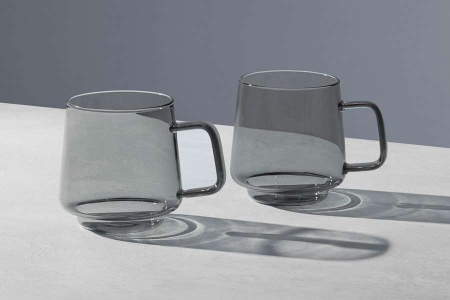 Набор: 2 кружки 0.4л серый "Blend Sala" в подарочной упаковке.