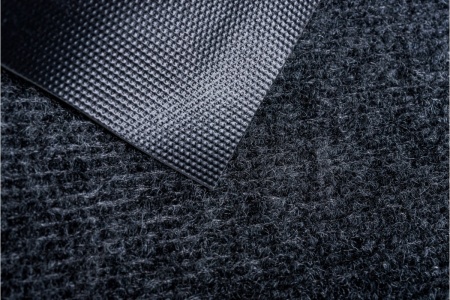 Коврик придверный 50х80см влаговпитывающий, ребристый “TRIP” "VORTEX", серый 