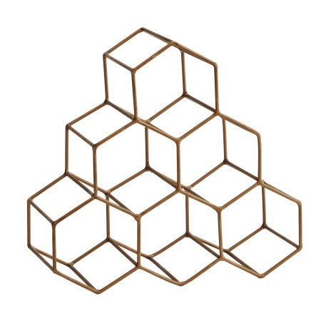 Подставка для вина 27см, металл  Gold