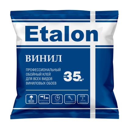 Клей для виниловых обоев 200гр Etalon standart с добавлением ПВА м/у