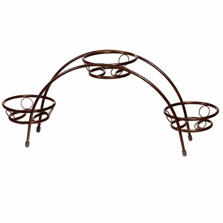 Подставка для цветов "Радуга" на 3горшка черный ПЦ1125-ч