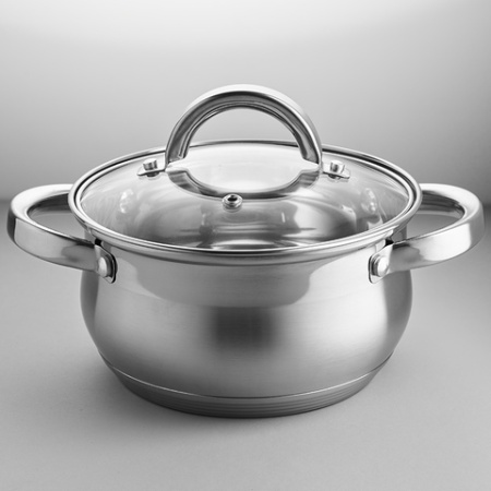 Кастрюля нержавеющая сталь  2,8л, крышка стекло