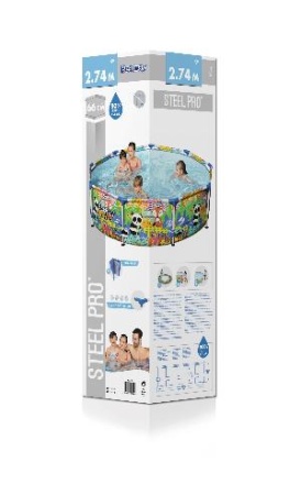 Бассейн каркасный 274х66см Steel Pro,3221л, Bestway