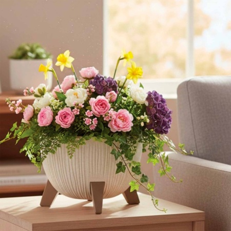 Кашпо ПЕТАЛИС D250мм 4,2л Беж.мрамор