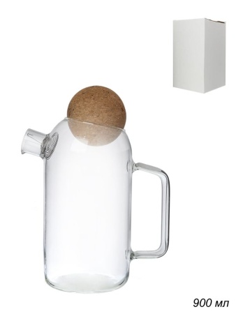 Кувшин 0,9л с ситом и пробковой крышкой GT-А35114-45
