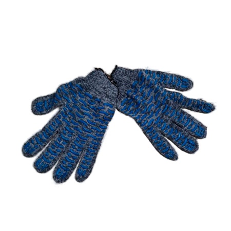 Перчатки рабочие трикотажные ПВХ-Волна 5/10 серые Перчатки рабочие трикотажные ПВХ-Волна 5/10 серые