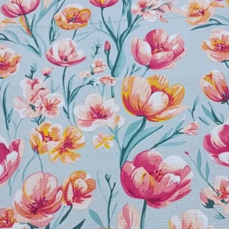 Салфетка д/кулича вафельная 75*75 ДомВелл Тюльпаны 1360/1 (Промо)